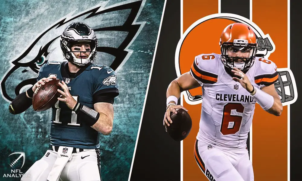 Browns, Eagles, Carson Wentz, Baker Mayfield