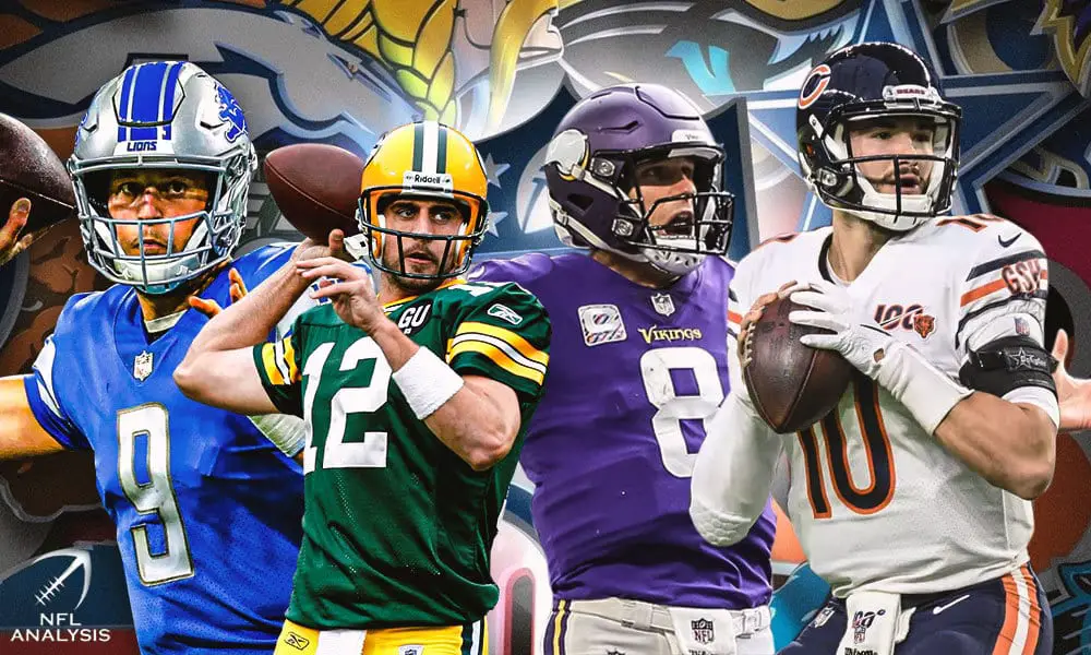 NFC North, Packers, Vikings, Bears, Lions, Matthew Stafford, Aaron Rodgers, Mitchell Trubisky