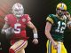 Trey Lance, Aaron Rodgers, 49ers, Packers