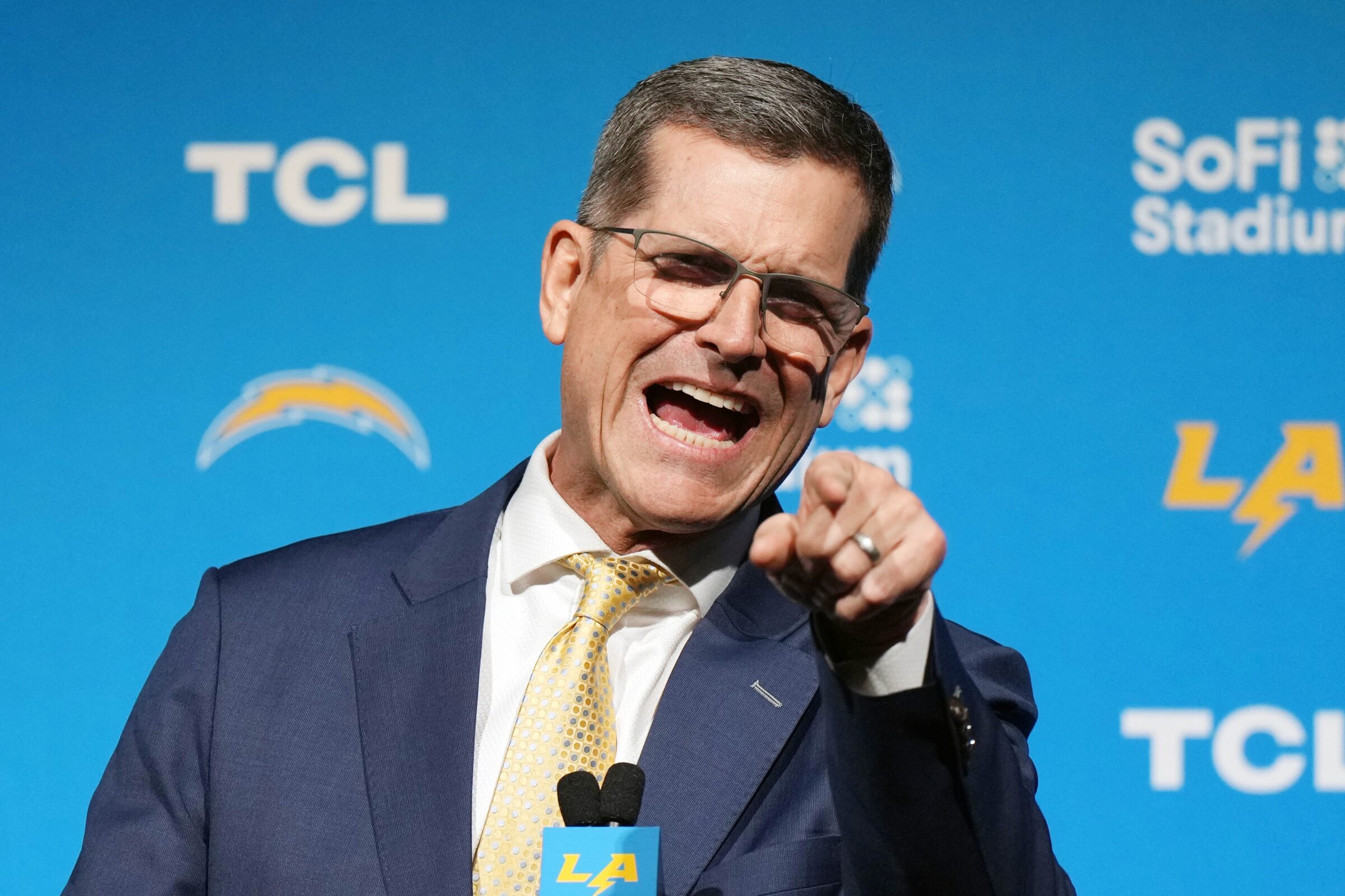 Jim Harbaugh. Los Angeles Chargers